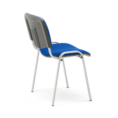 Konferansestol NELSON, 4-pk., blå/grå