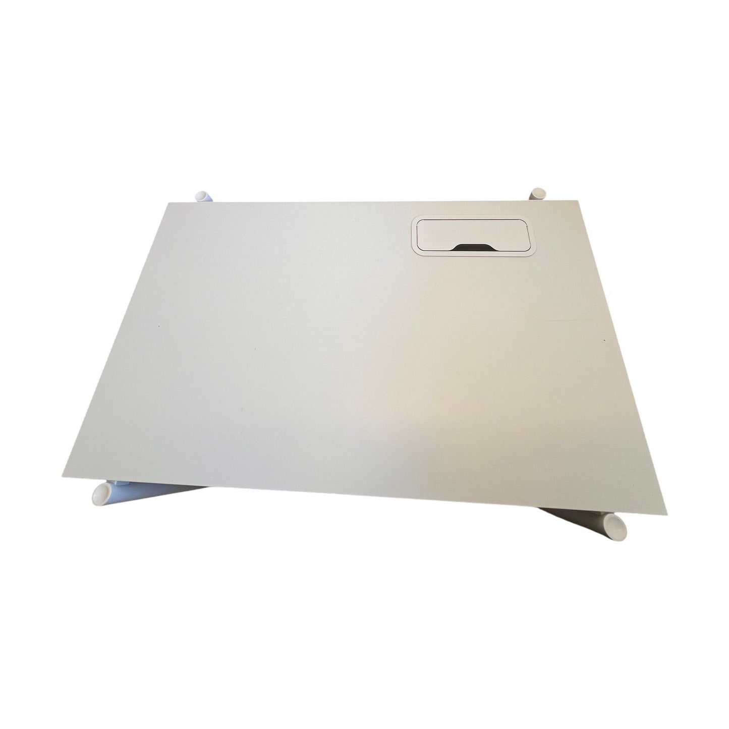 Skrivebord 120x75 cm, hvit laminat