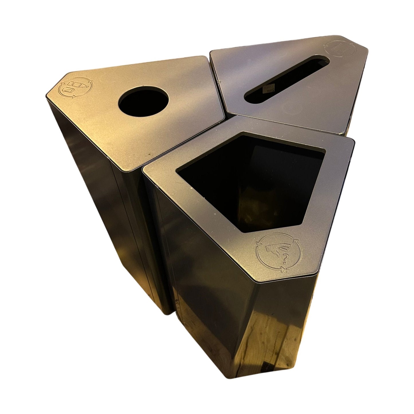 Trece Kite avfallsbeholdere 3stk, Papir, Pant og Rest