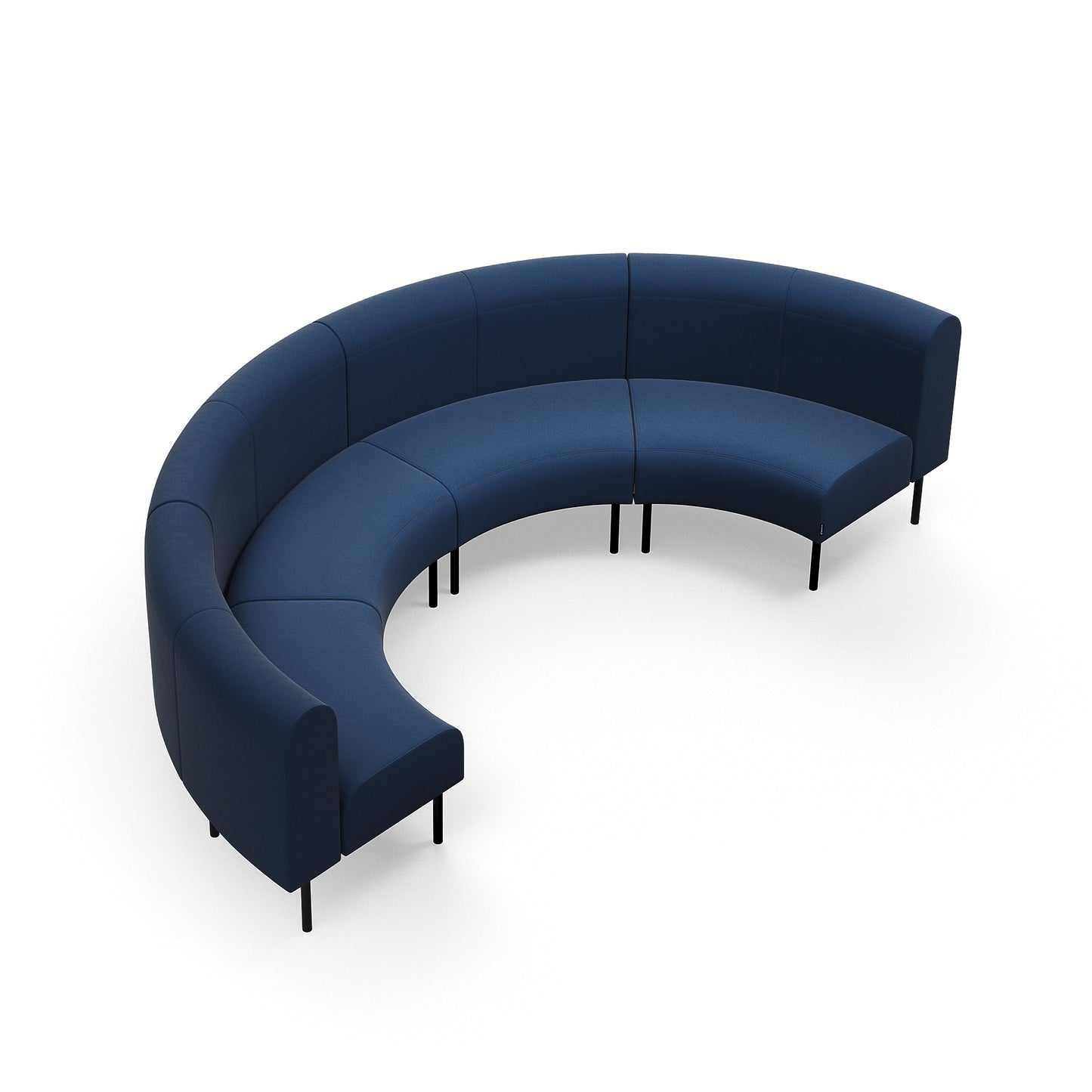 Sofa VARIETY, halvsirkel, KUN 2 STK MODULER, stoff Pod CS, marineblå fra AJ Produkter