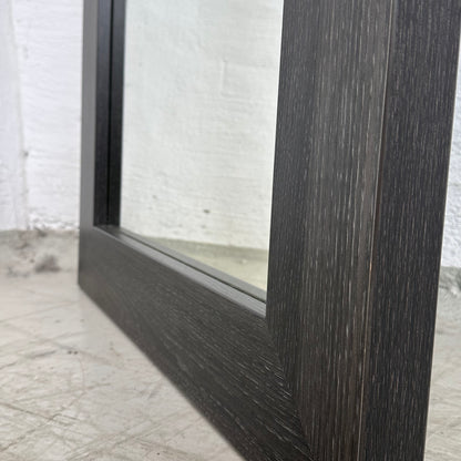 Speil med brun ramme, 130x70cm