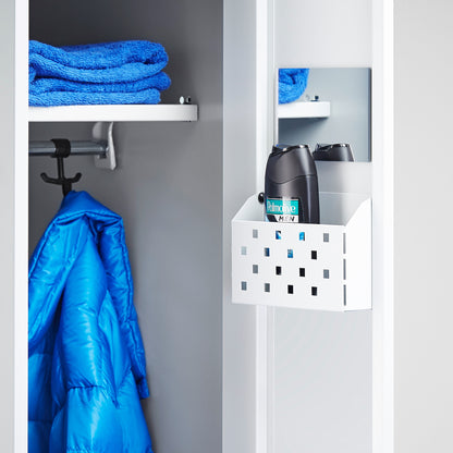 Oppbevaringshylle til garderobeskap CLASSIC, skap B400, hylle B280 mm, grå