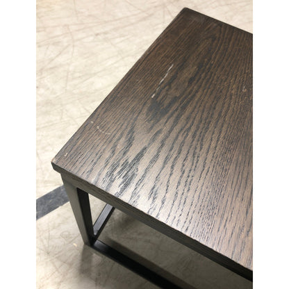 Metro settbord fra A-Møbler, røkpigmentert eik, 80x80 cm