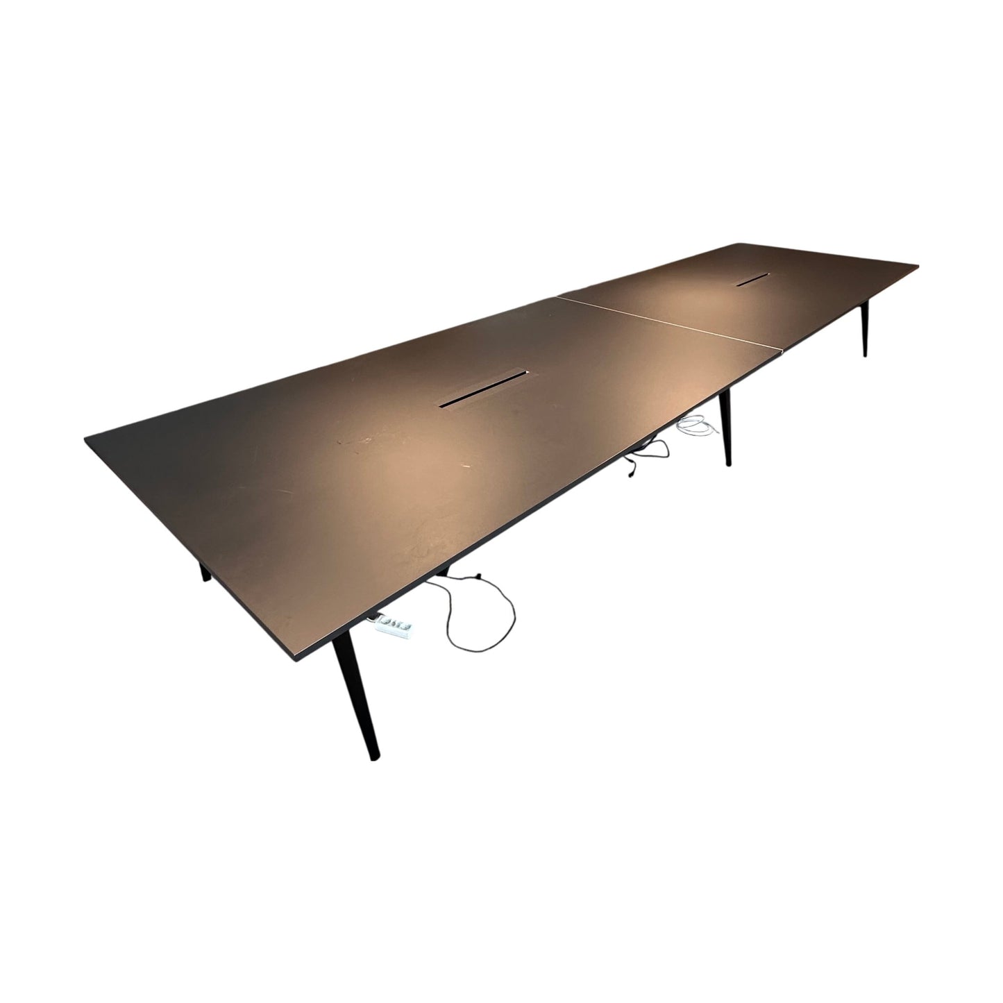 Møtebord fra Edsbyn, sort, 550x150 cm