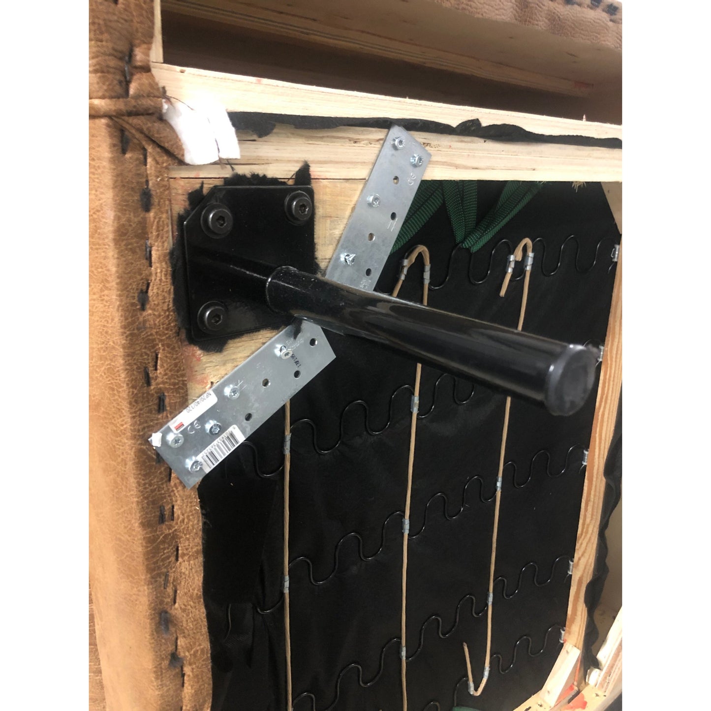 Brun Westin lenestol i skinn