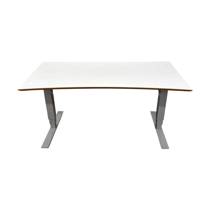 Elektrisk hev/senk skrivebord 160x80 cm, hvit