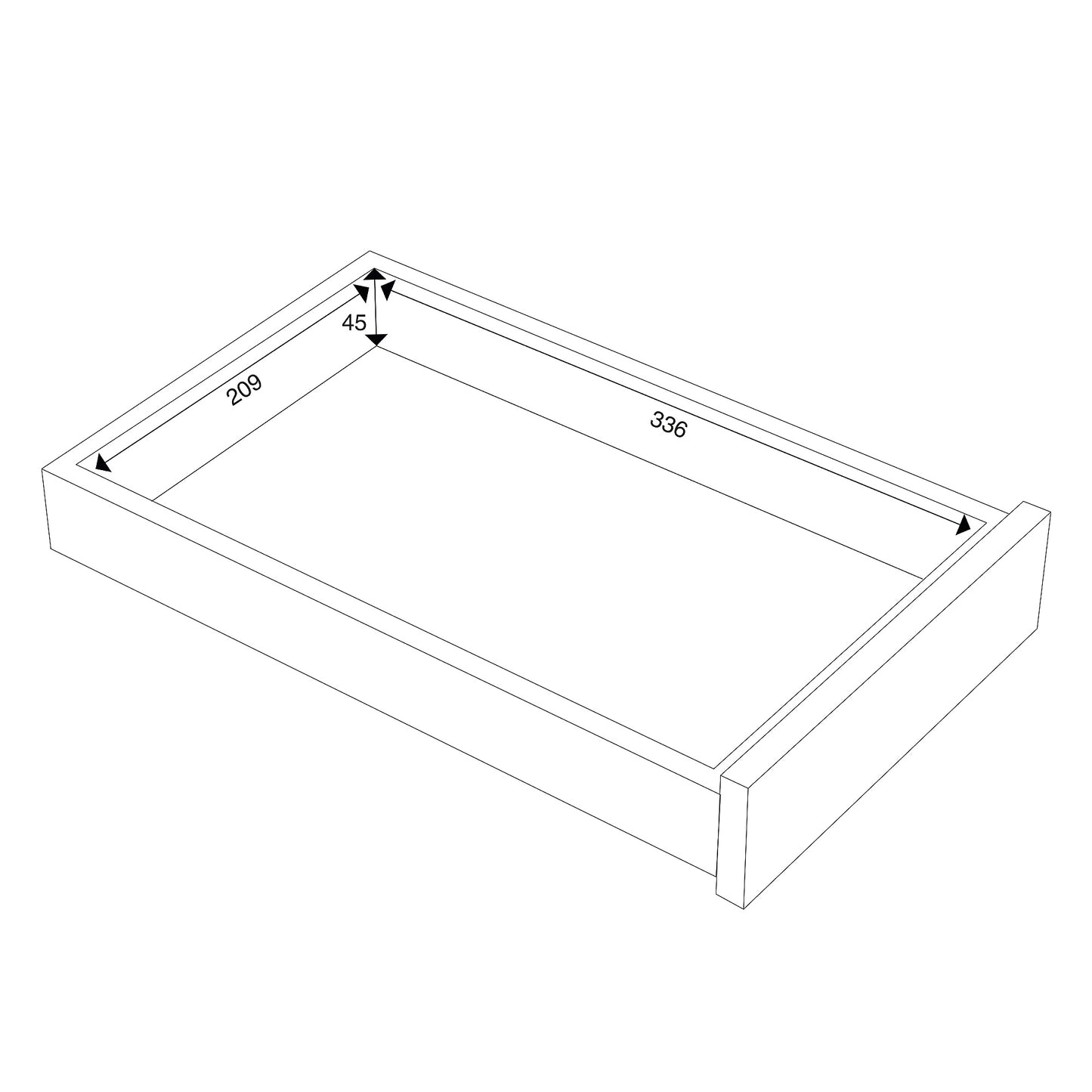 Elevkommode CASPER, hvit med mørkegrønne skuffer