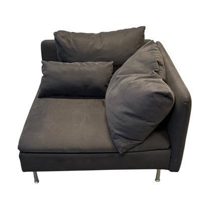 IKEA Söderhamn hjørnemodul, grå med armlener