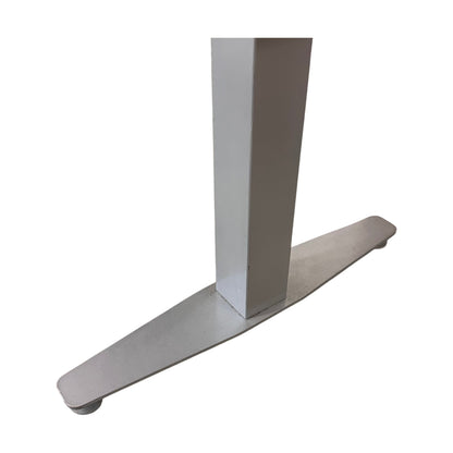 Elektrisk hev/senk skrivebord, hvit laminat, 180x80 cm