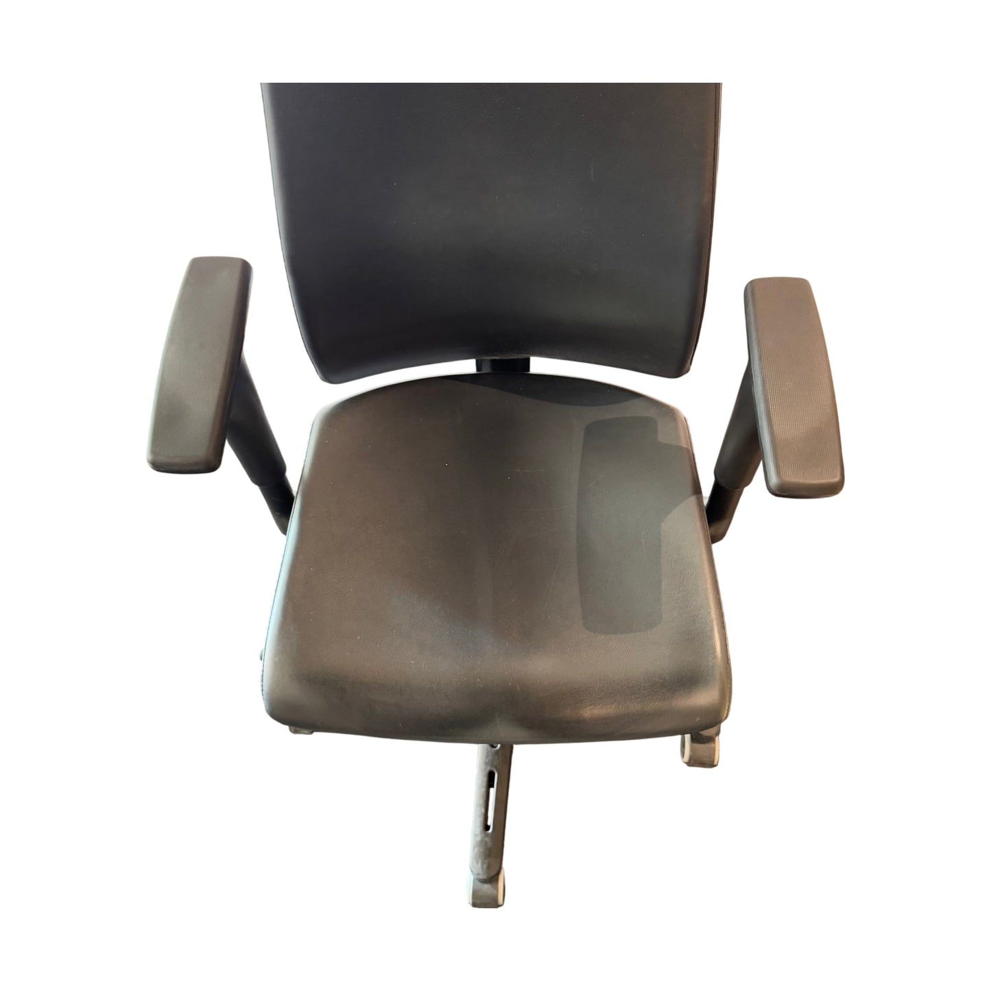 Kontorstol, IKEA Volmar, svart skinn