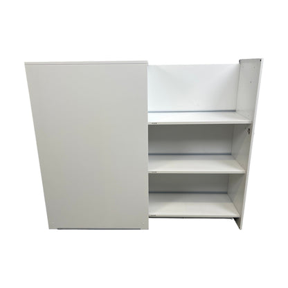 Låsbar tårnskap fra Kinnarps, åpning venstre, hvit