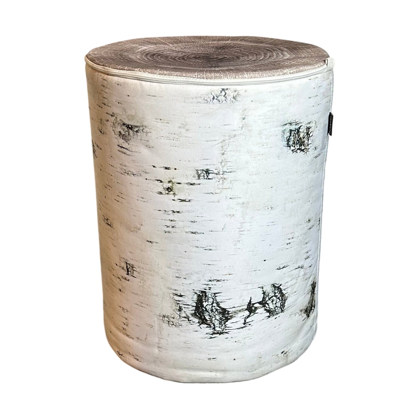 Bjørk puff fra Ygg & Lyng, hvit