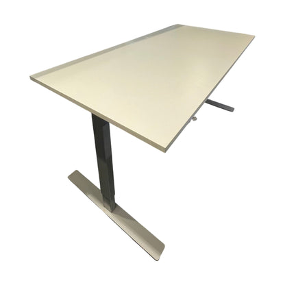 Pult elektrisk hev/senk skrivebord, hvit, 160x80 cm
