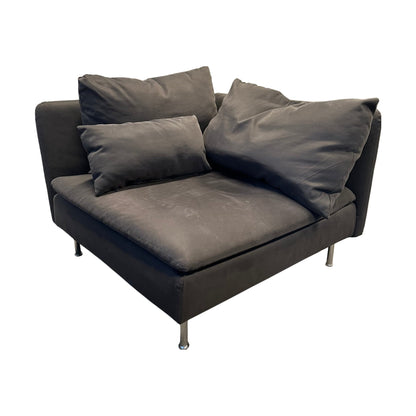 IKEA Söderhamn hjørnemodul, grå med armlener