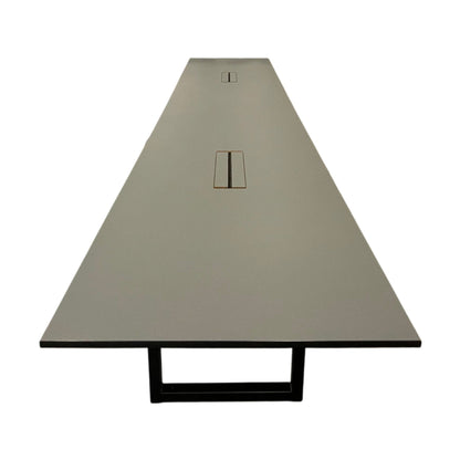 Møtebord fra Kinnarps, mørk grå, 480x120 cm