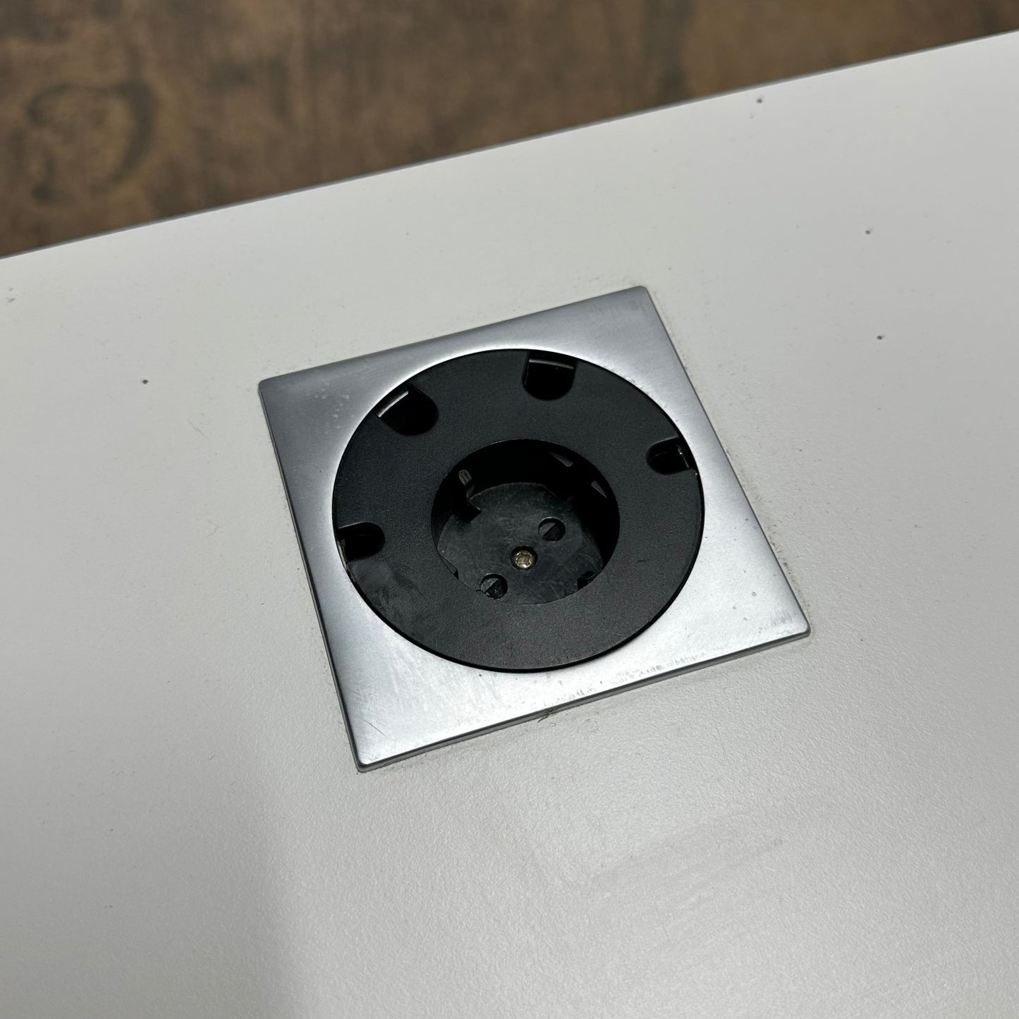 Skrivebord, hvit laminat, 160x80 cm