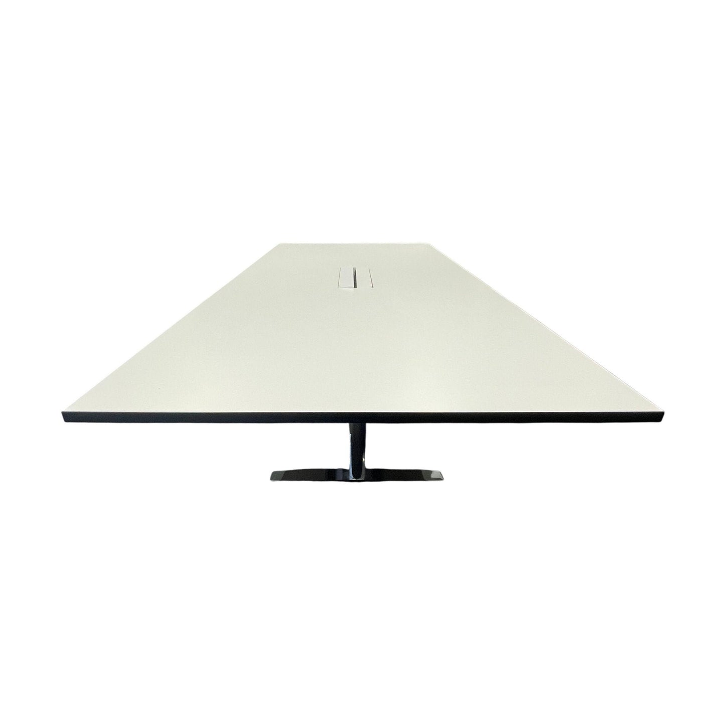 Møtebord, hvit laminat, 220x120 cm