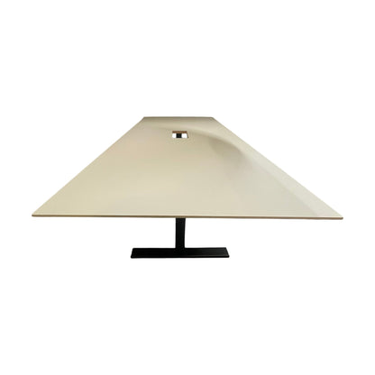 Møtebord i grå med svart understell, 240x100 cm