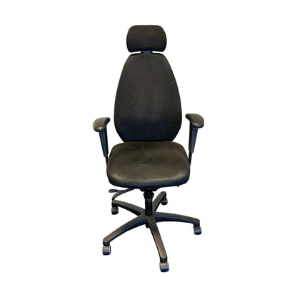 EFG Allegro kontorstol, sort velur