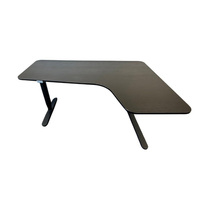 Bekant elektrisk hev/senk skrivebord fra IKEA, svart laminat, 160x120 cm