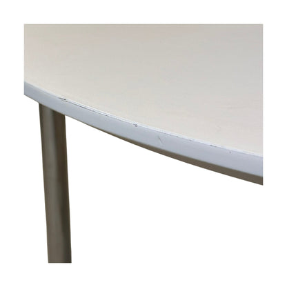 Loungebord, hvit, Ø90 cm
