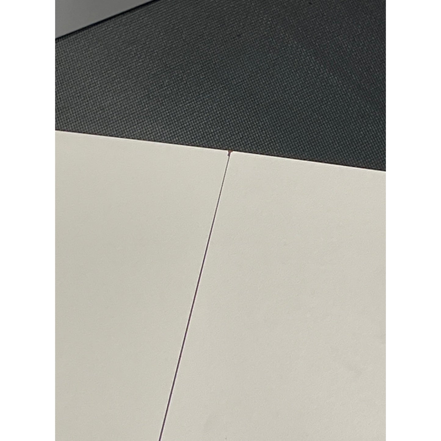 Båtformet møtebord, hvit laminat, 360x120 cm