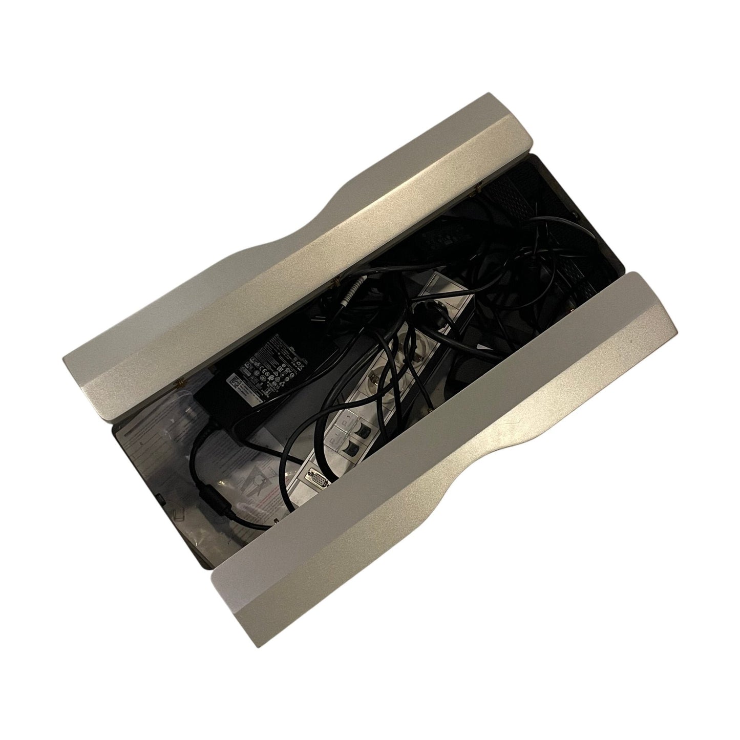 Møtebord fra Kinnarps, hvit laminat, 420x112 cm