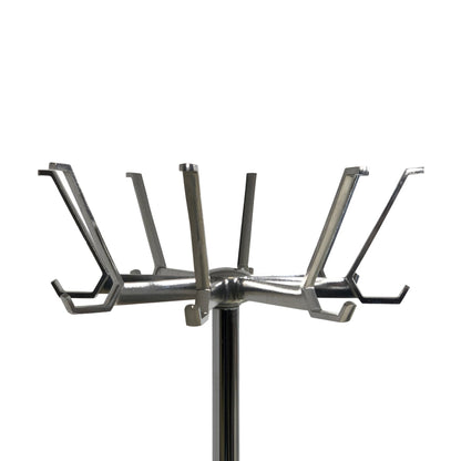 Stumtjener i sølv med krone topp