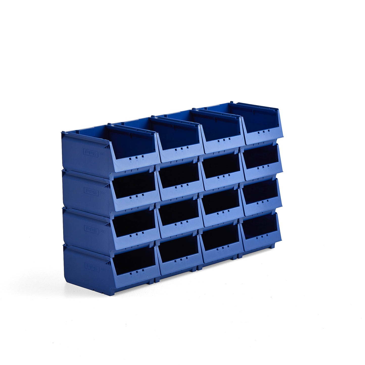 Plastbakke AJ 9000, serie -67, L300 B230 H150 mm, 16-pk., blå fra AJ Produkter