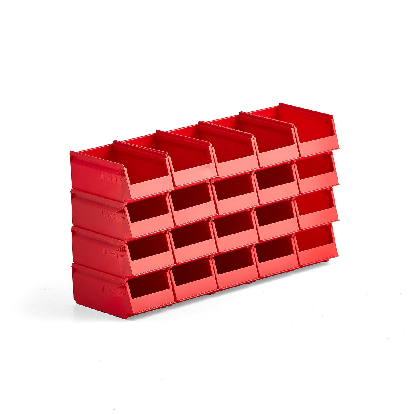 Plastbakke AJ 9000, serie -75, L170 B105 H75 mm, 14-pk., rød