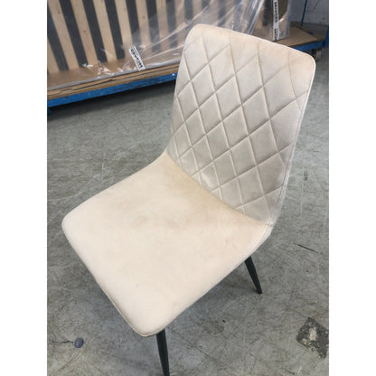 Bari spisestol fra A-Møbler, velur, beige