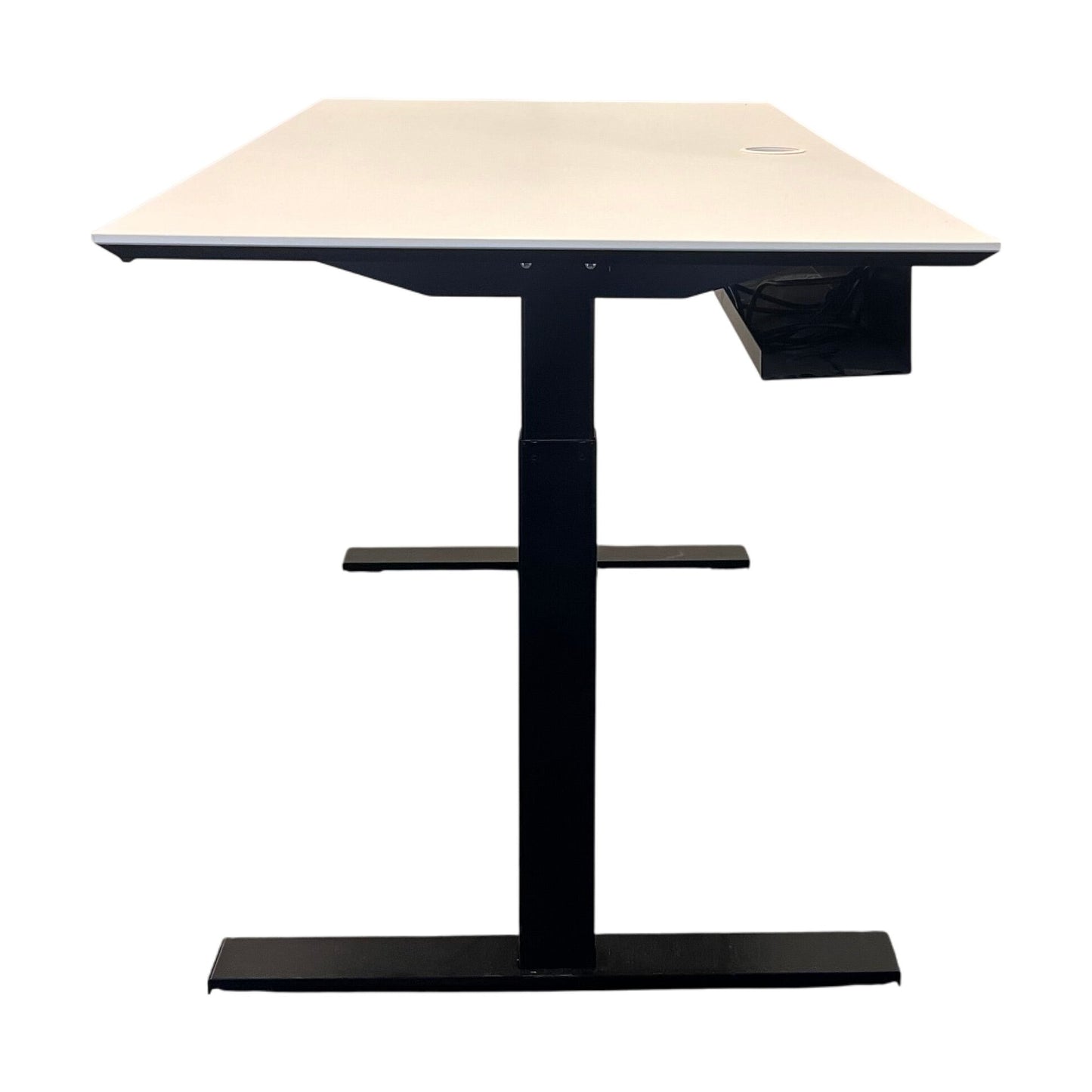 Elektrisk hev/senk skrivebord fra Linak, hvit laminat, 160x80 cm
