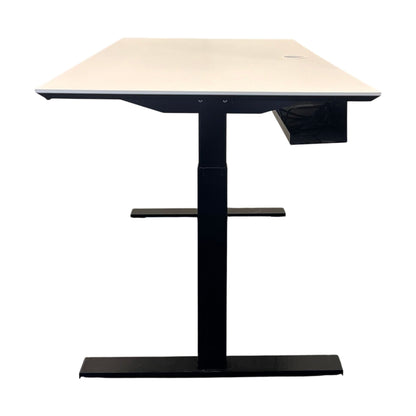 Elektrisk hev/senk skrivebord fra Linak, hvit laminat, 160x80 cm