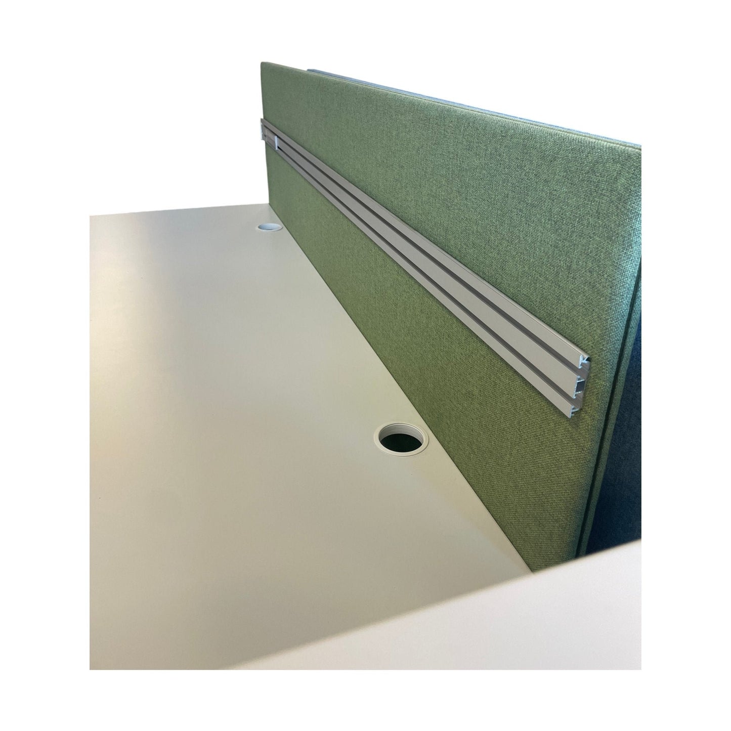 Glimakra bordskjerm, 180x70 cm, tekstiltrukket i grønn