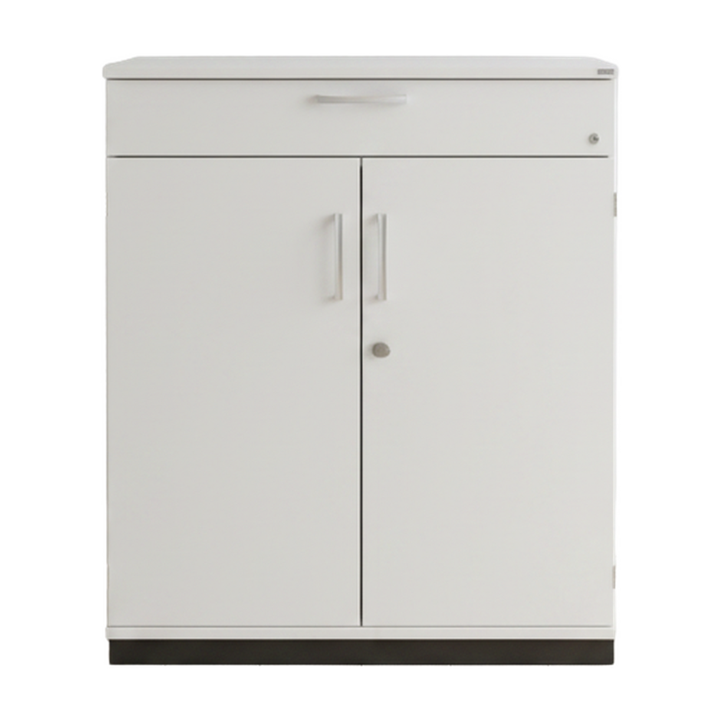 (80x40x98) Kinnarps E-serie skap i hvit