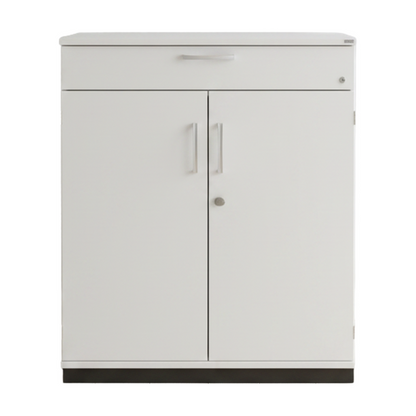 (80x40x98) Kinnarps E-serie skap i hvit