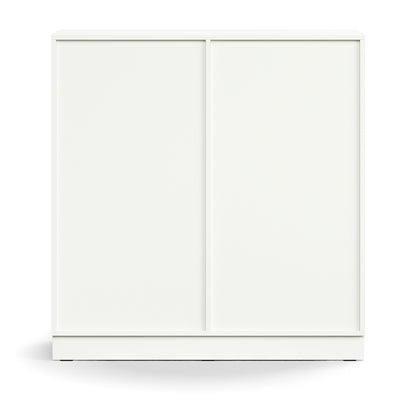 QBUS, låsbare skyvedører m/håndtak, H1252 B1200 D400 mm, hvit