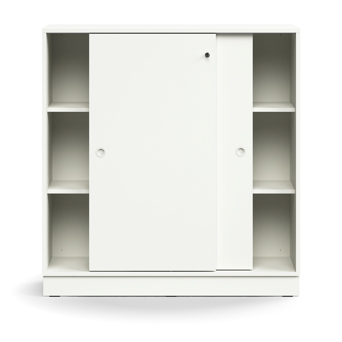 QBUS, låsbare skyvedører m/håndtak, H1252 B1200 D400 mm, hvit