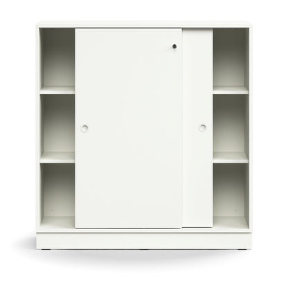 QBUS, låsbare skyvedører m/håndtak, H1252 B1200 D400 mm, hvit