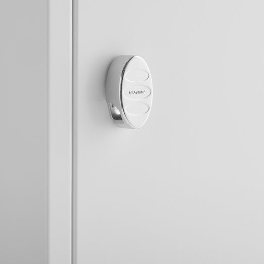 ASSA hasp for hengelås fra AJ Produkter, krom