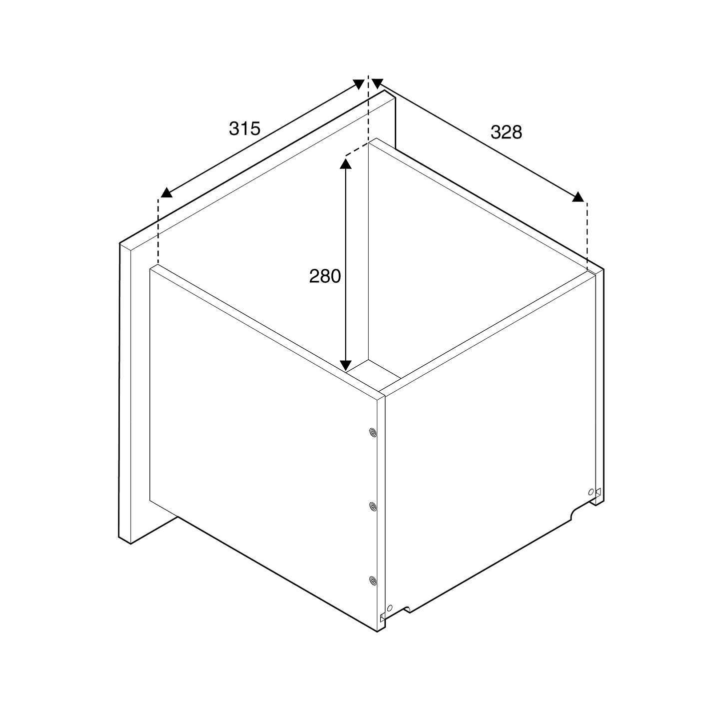 Oppbevaringsbenk fra AJ Produkter, eik med grønn pute