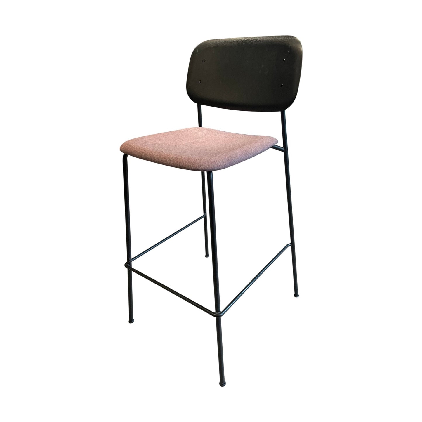 Soft edge 95 barstol fra HAY, lilla, 75 cm høy