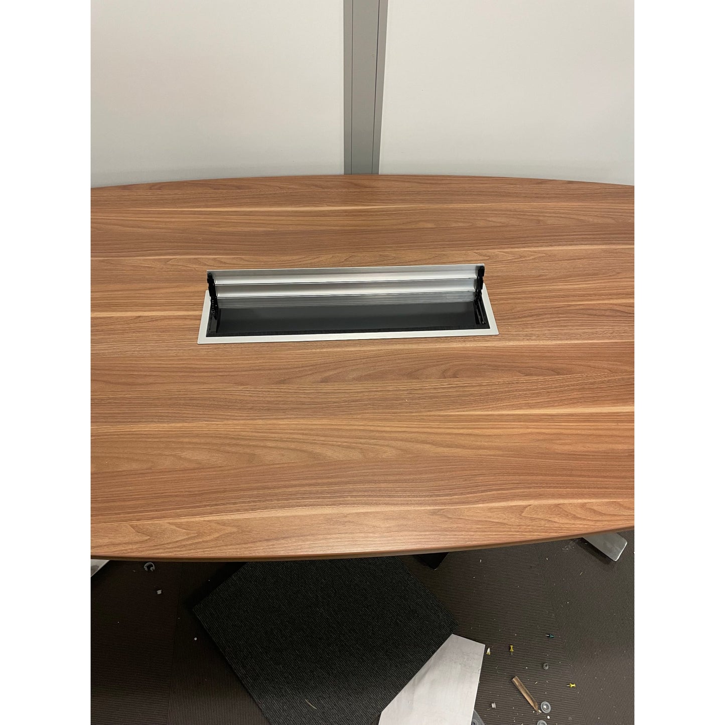 Kinnarps møtebord, valnøtt, 180x100 cm