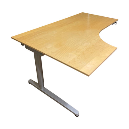 Galant elektrisk hev/senk skrivebord fra IKEA, lys treplate, 160x120 cm