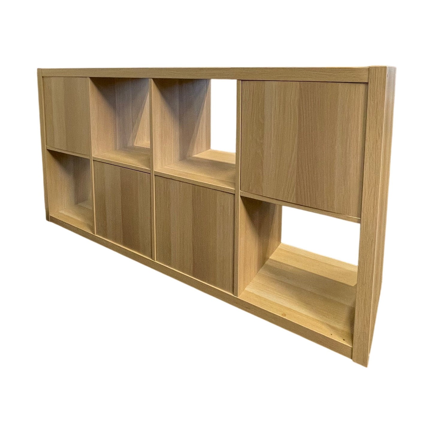 Hylle i hvit eik fra IKEA, Kallax, 77x40x147 cm