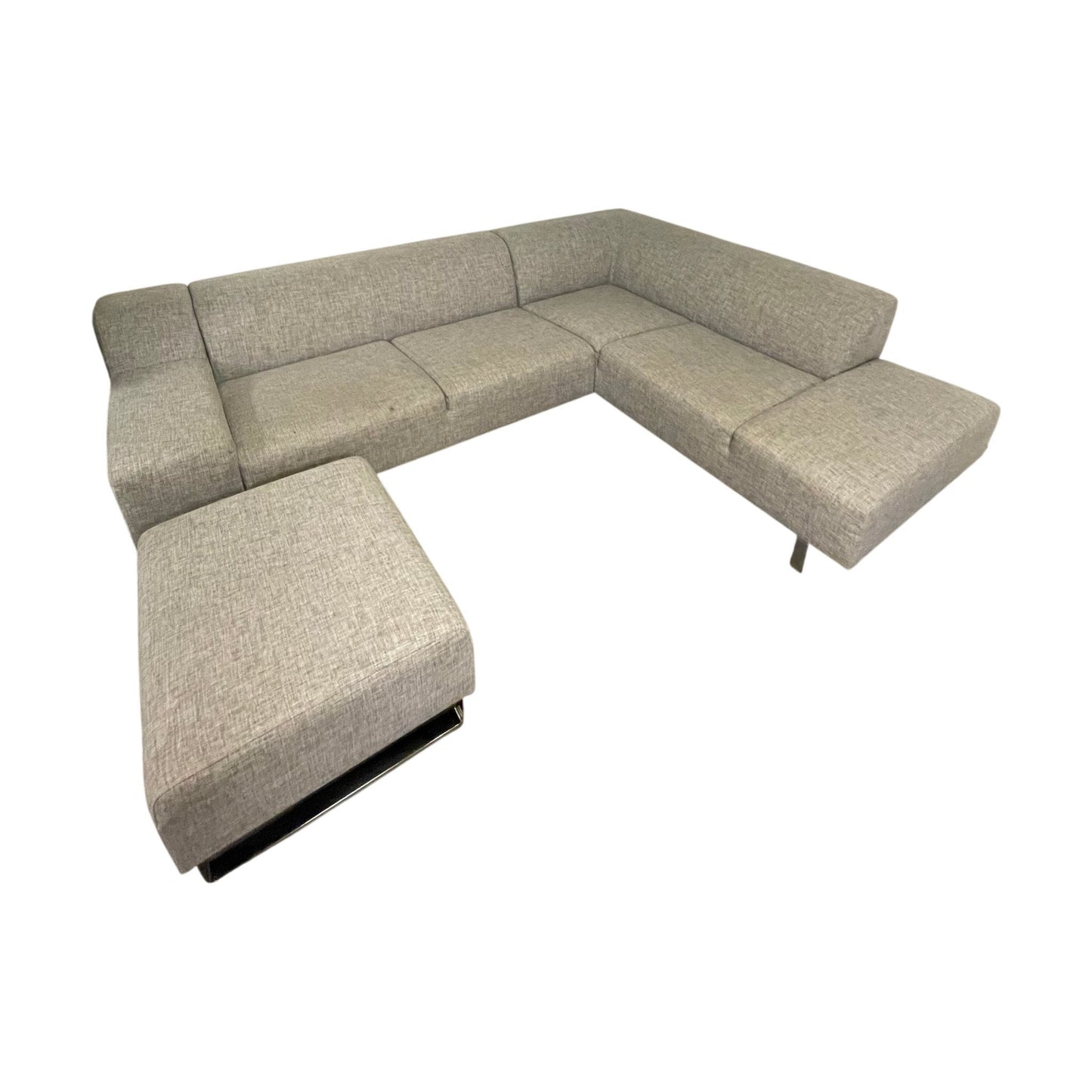 Seville hjørnesofa med puff fra Bolia, grå