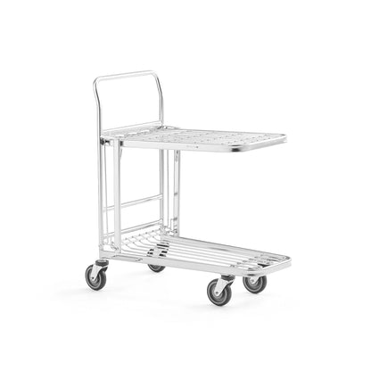 Lagervogn TARGA, trådhylle, L890 B520 mm fra AJ Produkter