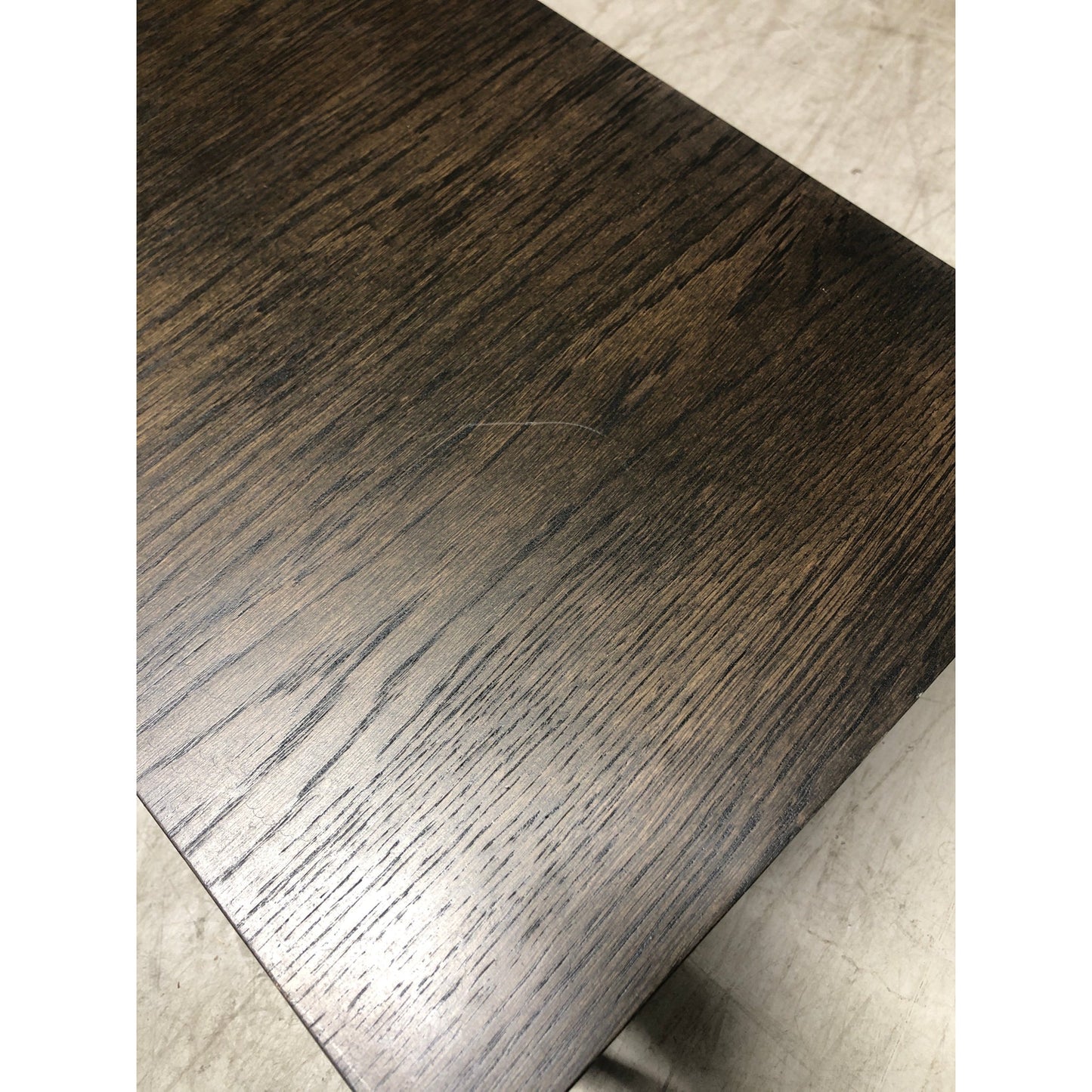 Metro settbord fra A-Møbler, røkpigmentert eik, 80x80 cm