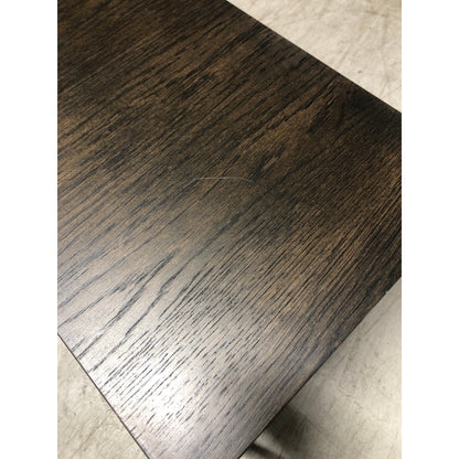 Metro settbord fra A-Møbler, røkpigmentert eik, 80x80 cm