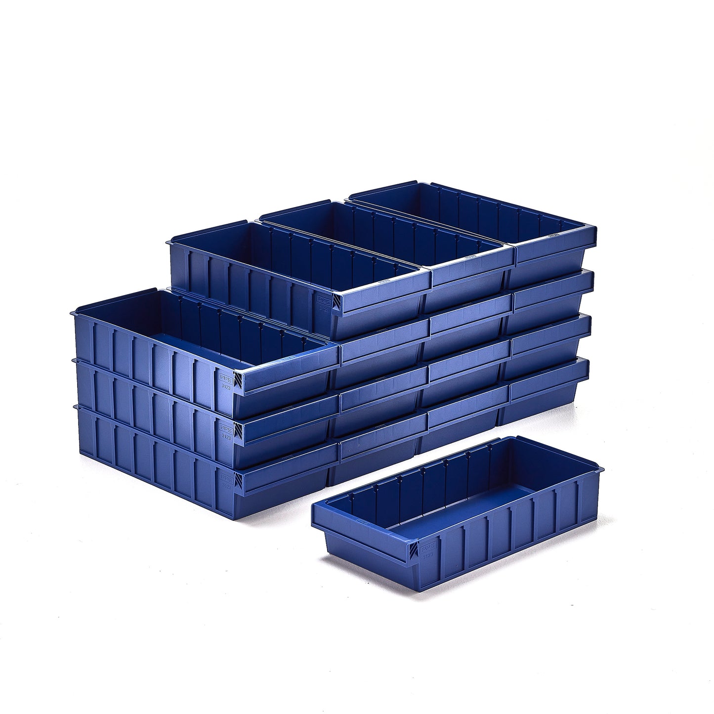 Lagerskuff DETAIL, 16-pk, L500 B230 H100, blå, fra AJ Produkter
